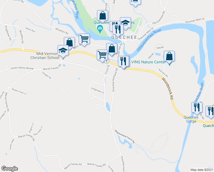 map of restaurants, bars, coffee shops, grocery stores, and more near 192 Cross Street in Hartford