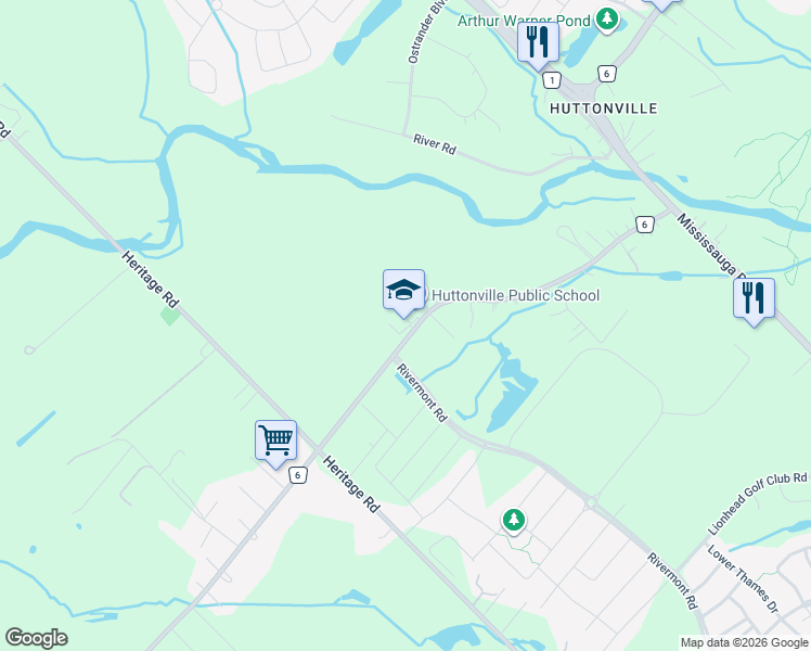 map of restaurants, bars, coffee shops, grocery stores, and more near 2322 Embleton Road in Brampton