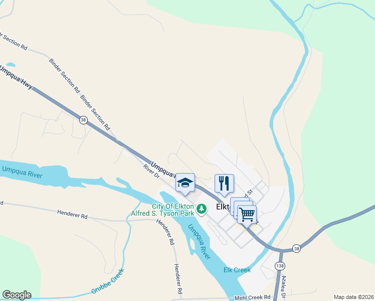 map of restaurants, bars, coffee shops, grocery stores, and more near 924 C Street in Elkton