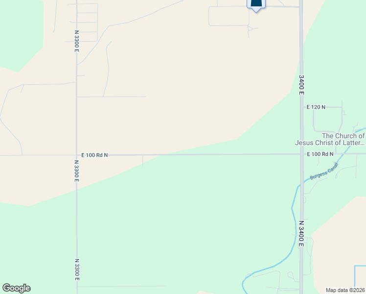 map of restaurants, bars, coffee shops, grocery stores, and more near 3347 East 100 North in Rigby