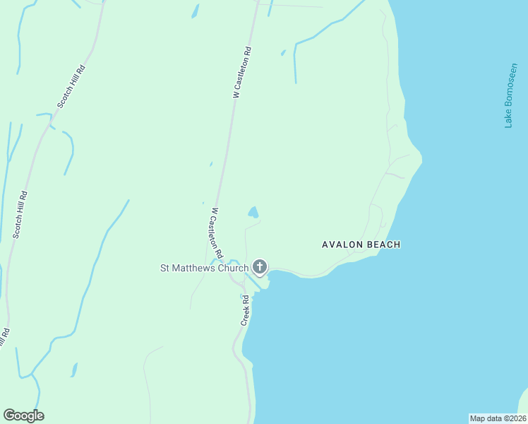 map of restaurants, bars, coffee shops, grocery stores, and more near 63 Avalon Beach Road in Castleton