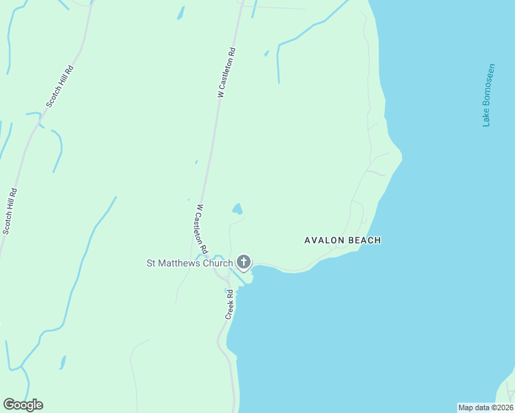 map of restaurants, bars, coffee shops, grocery stores, and more near 63 Avalon Beach Road in Castleton