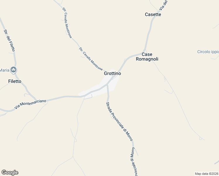 map of restaurants, bars, coffee shops, grocery stores, and more near 197 Via del Grottino in Grottino