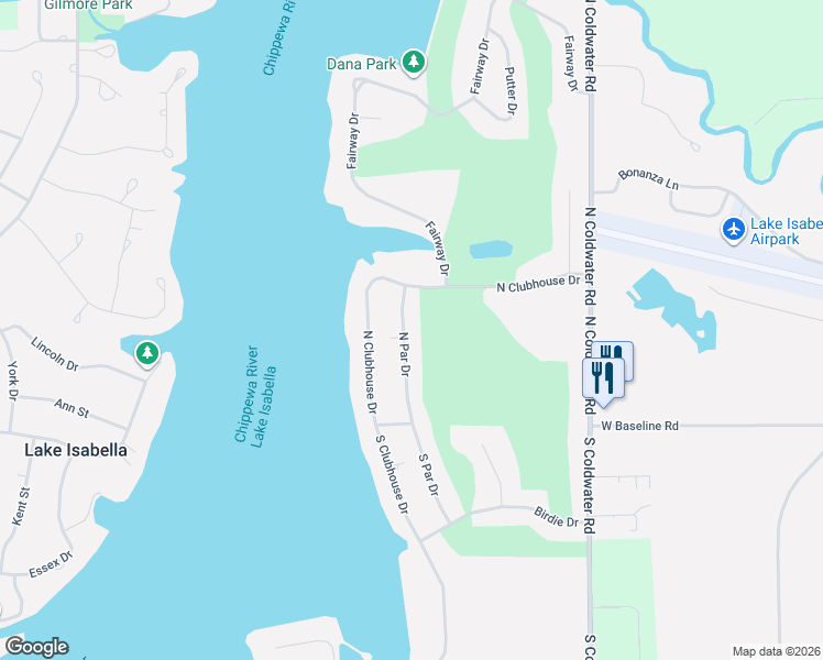 map of restaurants, bars, coffee shops, grocery stores, and more near 2-298 North Par Drive in Sherman
