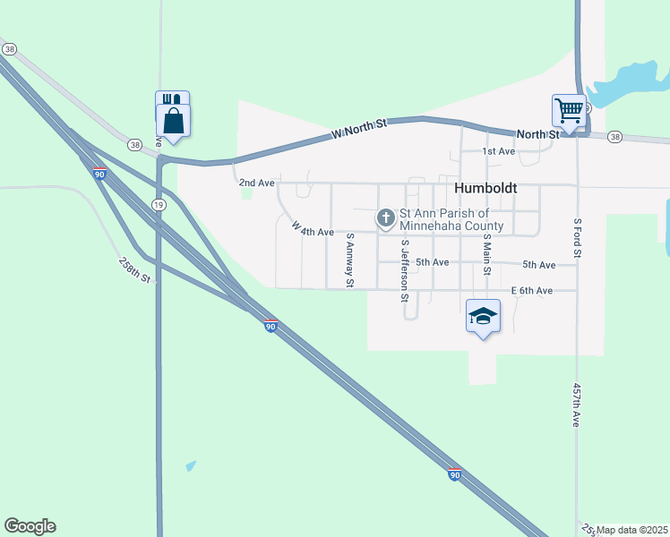 map of restaurants, bars, coffee shops, grocery stores, and more near 409 Carlson Street in Humboldt