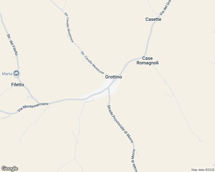 map of restaurants, bars, coffee shops, grocery stores, and more near 197 Via del Grottino in Grottino