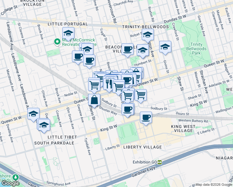 1153 Queen Street West, Toronto ON Walk Score