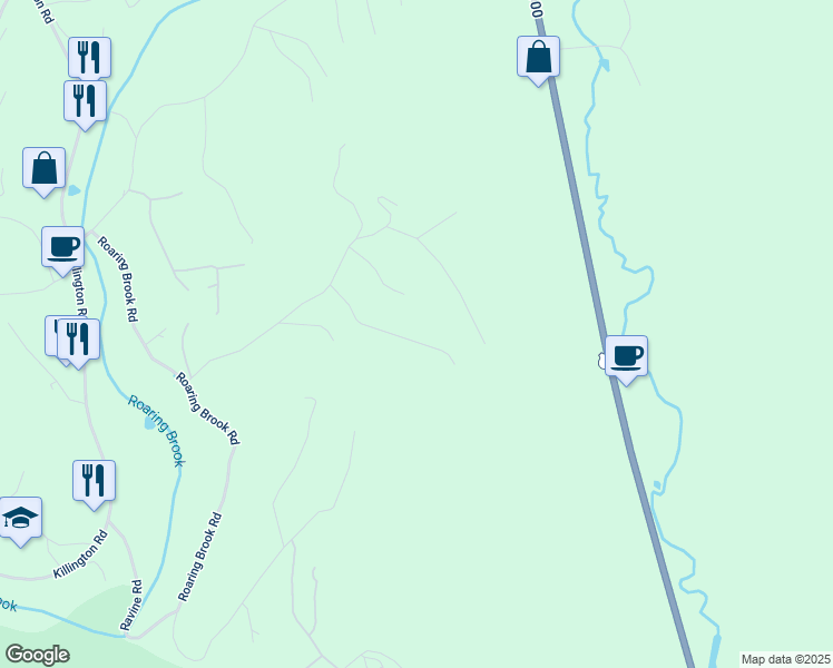 map of restaurants, bars, coffee shops, grocery stores, and more near 205 Prior Drive in Killington