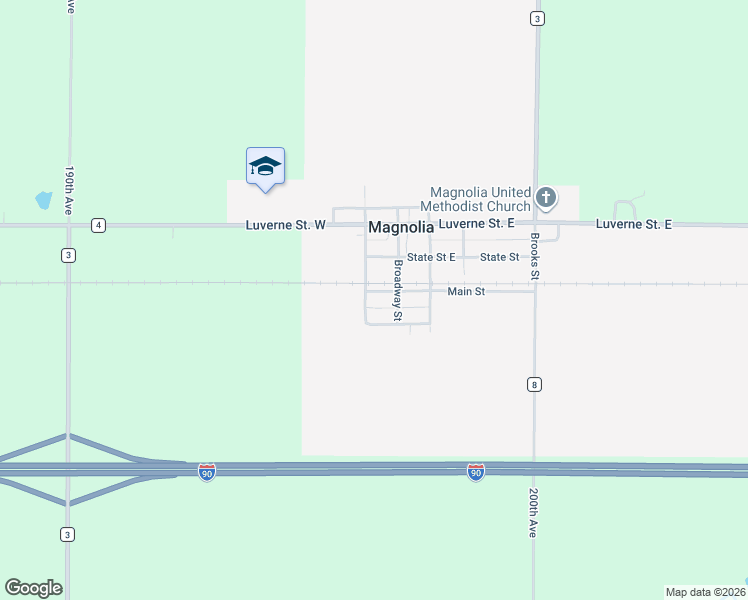 map of restaurants, bars, coffee shops, grocery stores, and more near 121 South Street in Magnolia