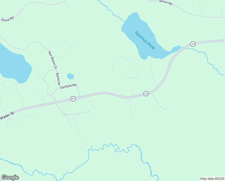 map of restaurants, bars, coffee shops, grocery stores, and more near 246 Water Street in Newfield
