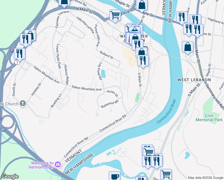 map of restaurants, bars, coffee shops, grocery stores, and more near 708 Sykes Mountain Avenue in Hartford