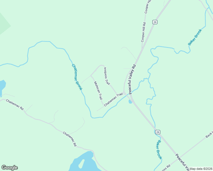 map of restaurants, bars, coffee shops, grocery stores, and more near 22 Iroquois Trail in North Creek