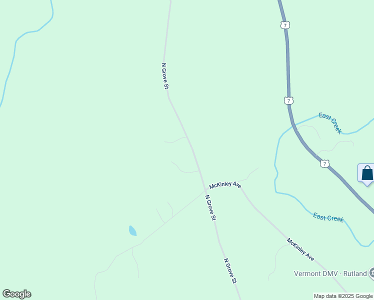 map of restaurants, bars, coffee shops, grocery stores, and more near 37 Lester Lane in Rutland
