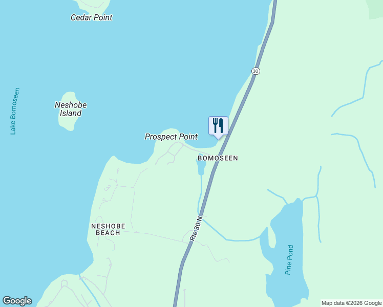 map of restaurants, bars, coffee shops, grocery stores, and more near 111 Prospect Point Road in Castleton