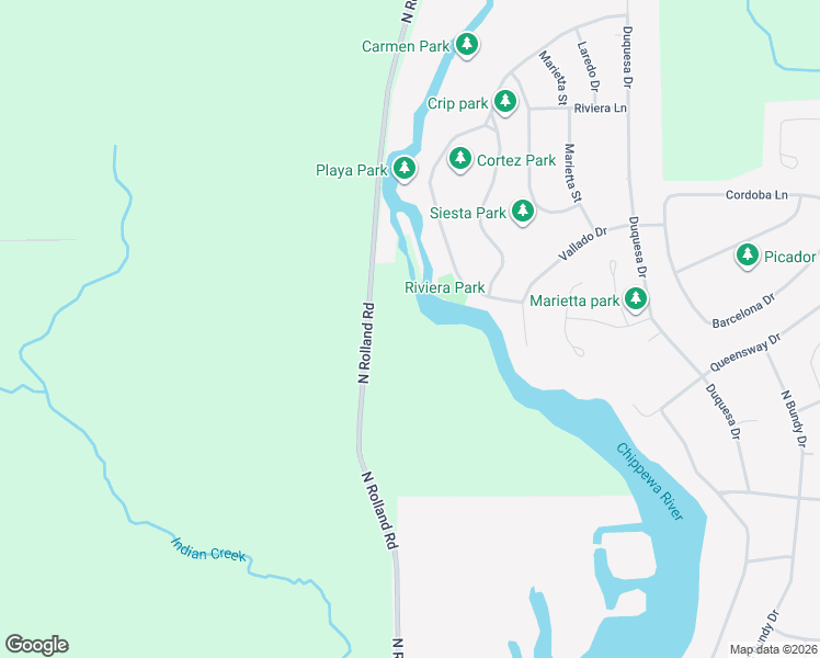 map of restaurants, bars, coffee shops, grocery stores, and more near 516-732 North Rolland Road in Sherman