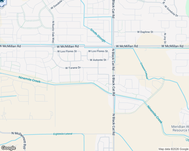 map of restaurants, bars, coffee shops, grocery stores, and more near 5045 West Torana Drive in Meridian