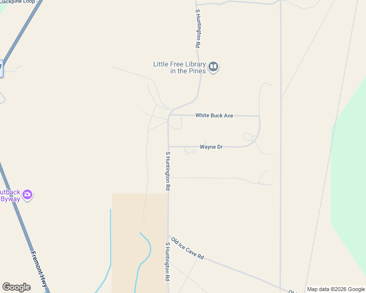 map of restaurants, bars, coffee shops, grocery stores, and more near 16428 Wayne Drive in La Pine