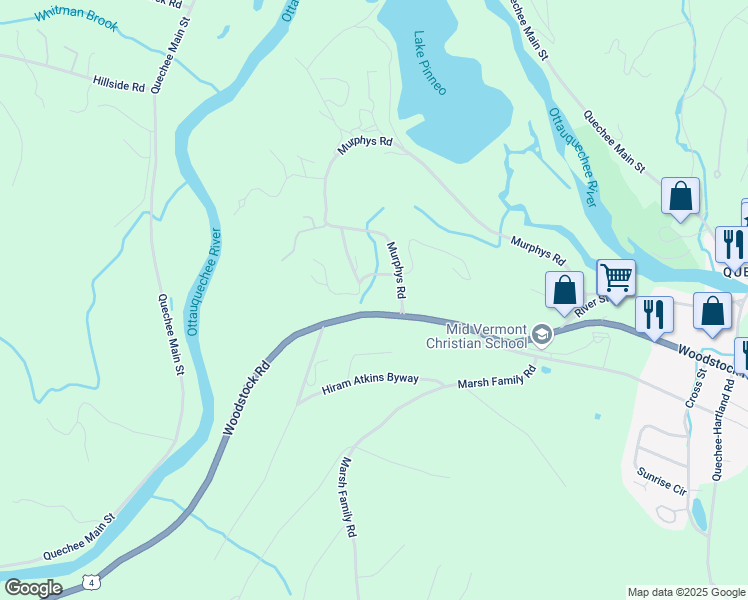 map of restaurants, bars, coffee shops, grocery stores, and more near 1141 Murphys Road in Hartford