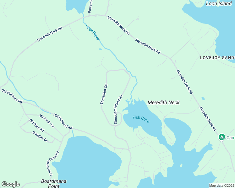 map of restaurants, bars, coffee shops, grocery stores, and more near 82 Stonedam Island Road in Meredith