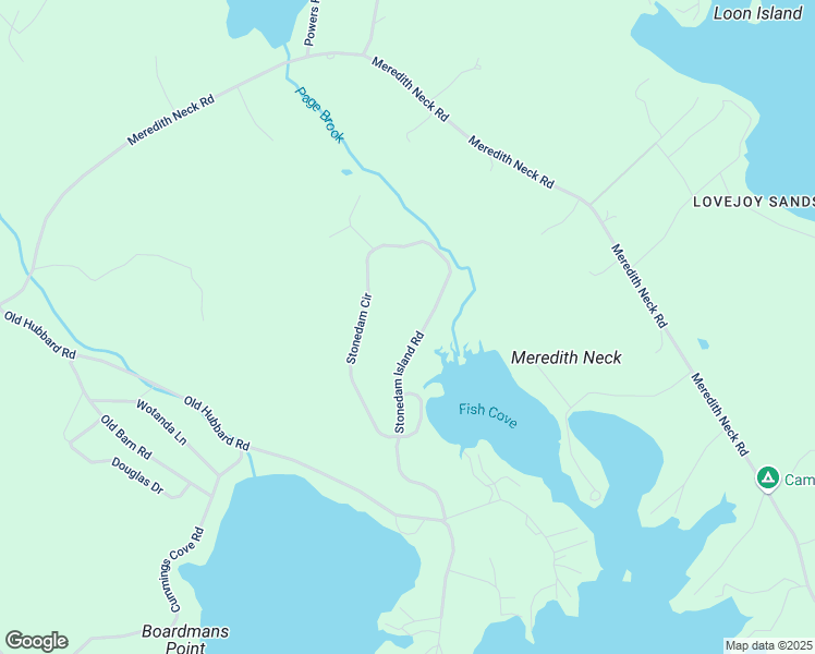 map of restaurants, bars, coffee shops, grocery stores, and more near 82 Stonedam Island Road in Meredith