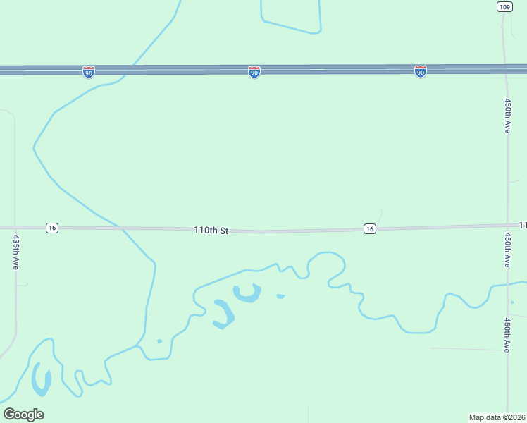 map of restaurants, bars, coffee shops, grocery stores, and more near 44197 110th Street in Blue Earth