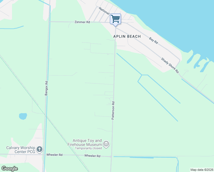 map of restaurants, bars, coffee shops, grocery stores, and more near 4468 Beechwood Road in Bay City