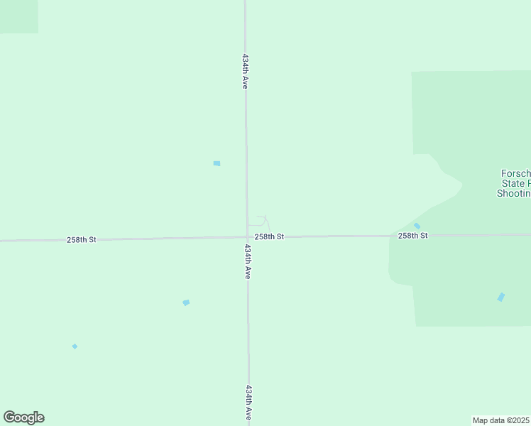 map of restaurants, bars, coffee shops, grocery stores, and more near 25796 434th Avenue in Bridgewater
