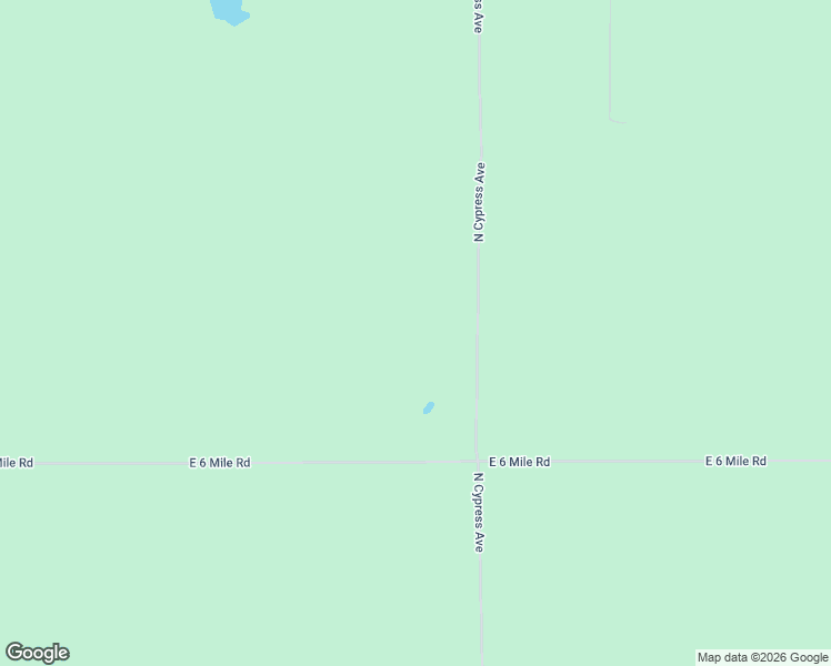 map of restaurants, bars, coffee shops, grocery stores, and more near 7147 East 6 Mile Road in Big Rapids