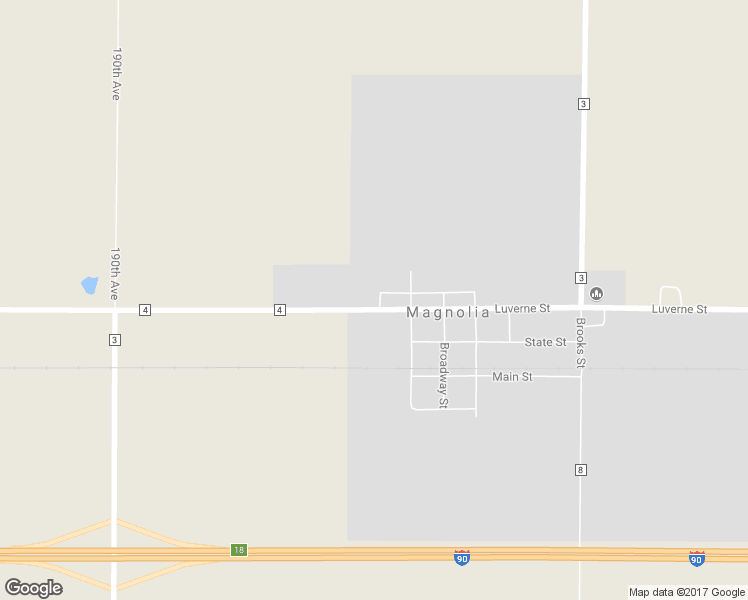 map of restaurants, bars, coffee shops, grocery stores, and more near 301 Luverne Street in Magnolia