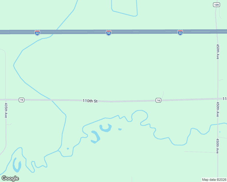 map of restaurants, bars, coffee shops, grocery stores, and more near 44197 110th Street in Blue Earth