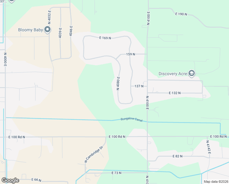 map of restaurants, bars, coffee shops, grocery stores, and more near 131 4080 East in Rigby