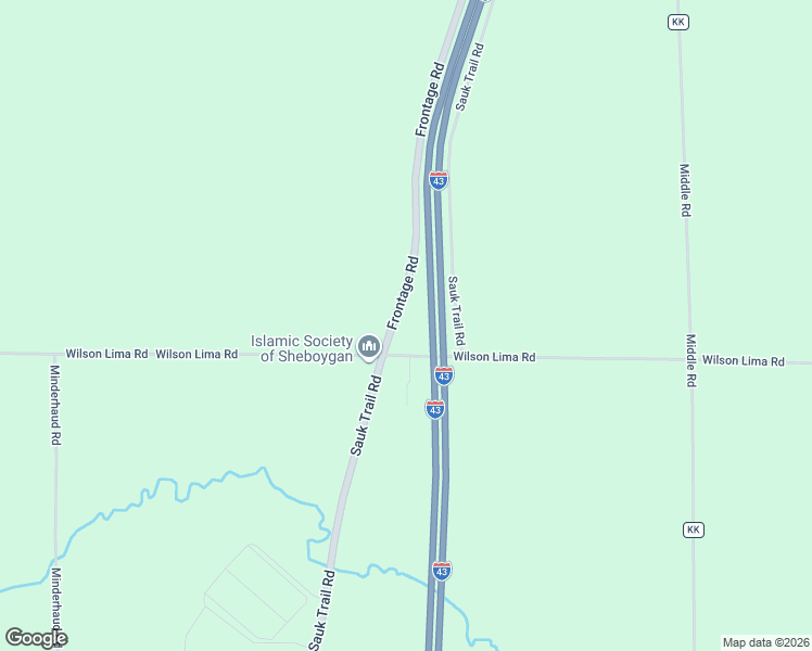 map of restaurants, bars, coffee shops, grocery stores, and more near 9027 Frontage Road in Oostburg