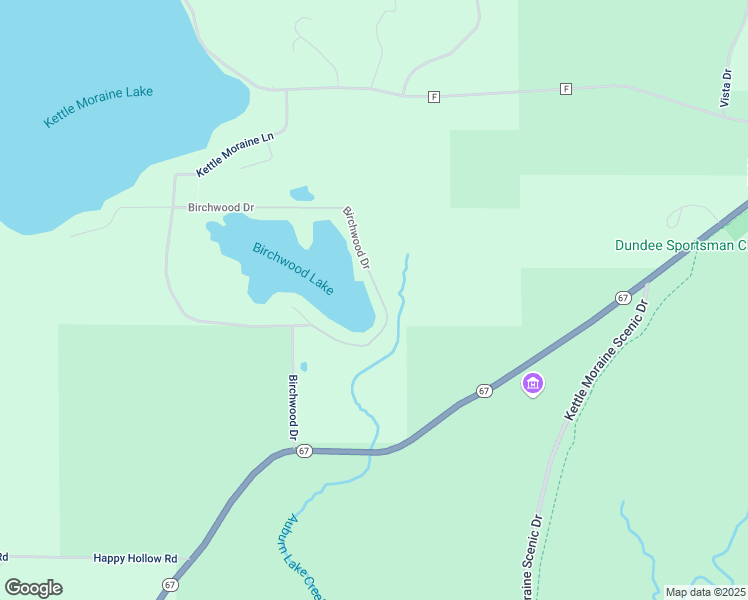 map of restaurants, bars, coffee shops, grocery stores, and more near W786 Birchwood Drive in Campbellsport