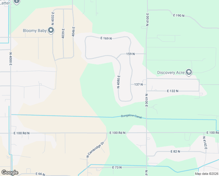 map of restaurants, bars, coffee shops, grocery stores, and more near 131 4080 East in Rigby
