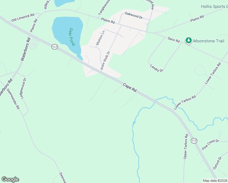 map of restaurants, bars, coffee shops, grocery stores, and more near 19 Frank Savage Road in Hollis