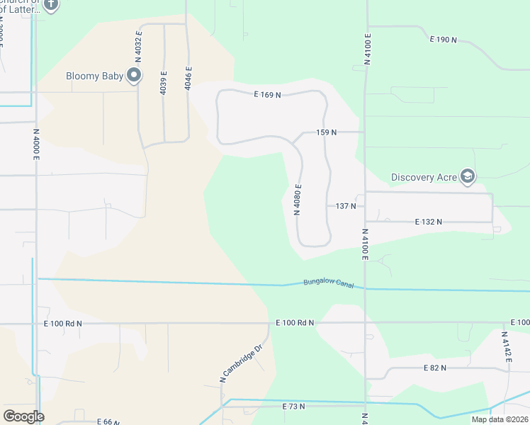 map of restaurants, bars, coffee shops, grocery stores, and more near 131 4080 East in Rigby