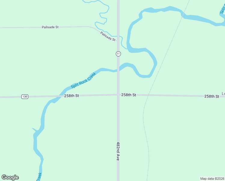 map of restaurants, bars, coffee shops, grocery stores, and more near 48192 258th Street in Brandon