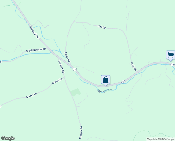 map of restaurants, bars, coffee shops, grocery stores, and more near 1233 Vermont 12 in Woodstock