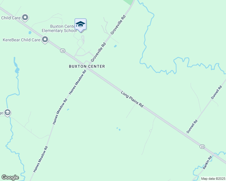 map of restaurants, bars, coffee shops, grocery stores, and more near 993 Long Plains Road in Buxton
