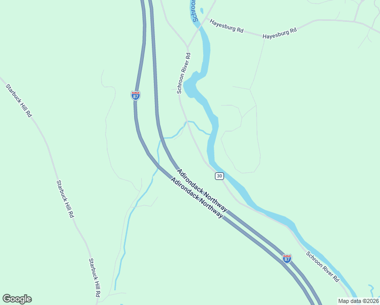 map of restaurants, bars, coffee shops, grocery stores, and more near 2727 Schroon River Road in Warrensburg