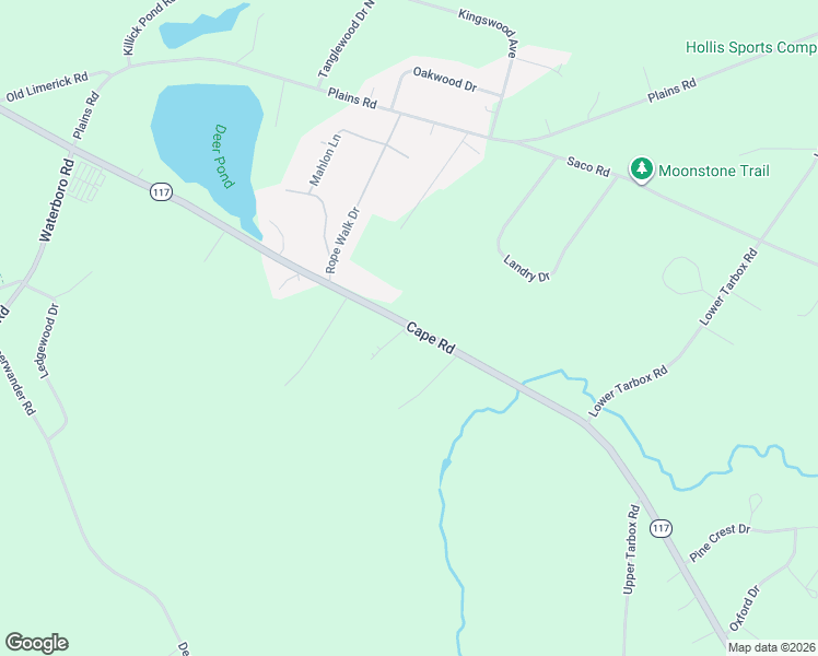 map of restaurants, bars, coffee shops, grocery stores, and more near 19 Frank Savage Road in Hollis