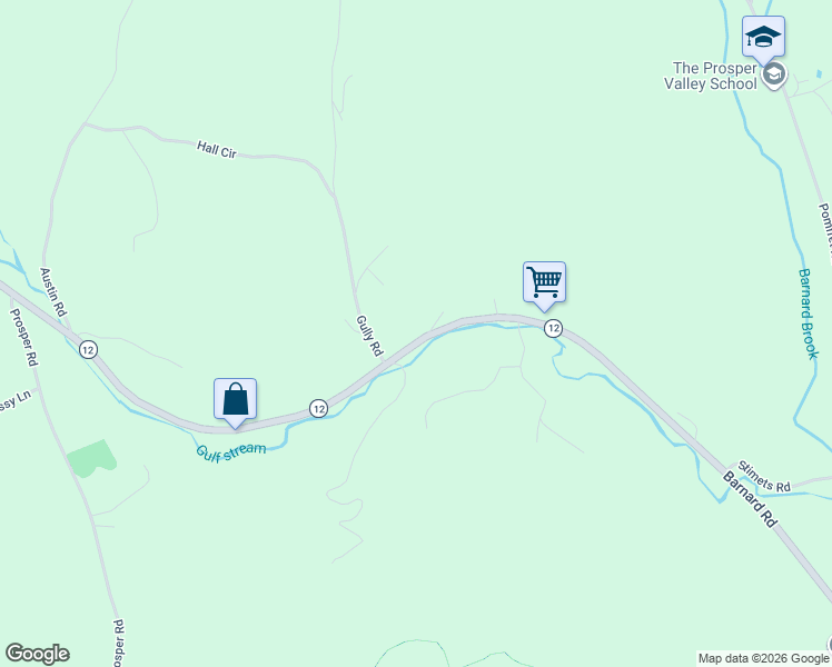 map of restaurants, bars, coffee shops, grocery stores, and more near 1223 Vermont 12 in Woodstock