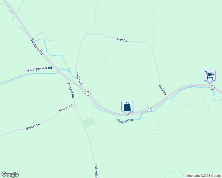 map of restaurants, bars, coffee shops, grocery stores, and more near 1233 Vermont 12 in Woodstock