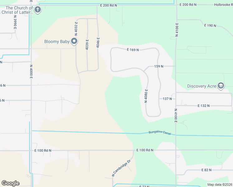 map of restaurants, bars, coffee shops, grocery stores, and more near in Rigby