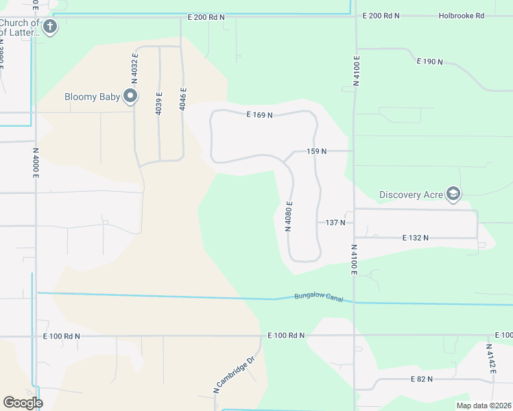 map of restaurants, bars, coffee shops, grocery stores, and more near 139 4080 East in Rigby
