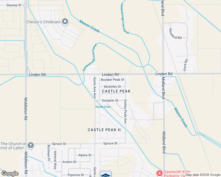 map of restaurants, bars, coffee shops, grocery stores, and more near 10383 Mckinley Street in Nampa