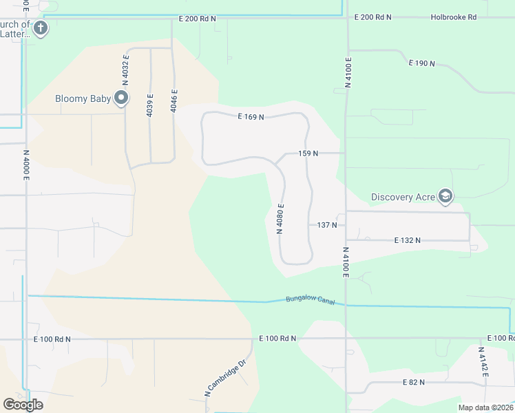 map of restaurants, bars, coffee shops, grocery stores, and more near 139 4080 East in Rigby