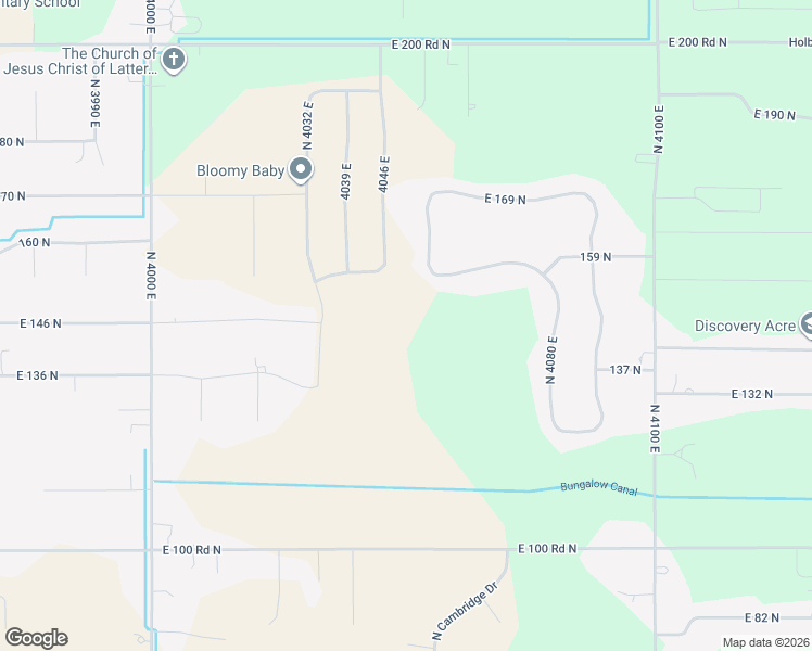 map of restaurants, bars, coffee shops, grocery stores, and more near in Rigby
