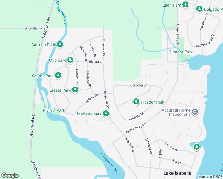 map of restaurants, bars, coffee shops, grocery stores, and more near 336-338 Barcelona Drive in Sherman