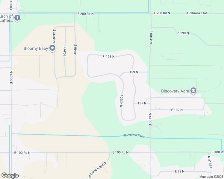 map of restaurants, bars, coffee shops, grocery stores, and more near 139 4080 East in Rigby
